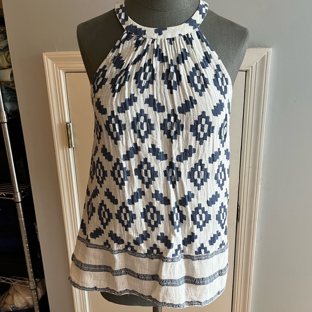 Lucky Brand halter linen tank top